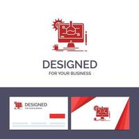 Creative Business Card and Logo template Chemical Experiment It Technology Vector Illustration