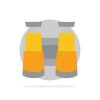 Binoculars Search Watch Abstract Circle Background Flat color Icon vector