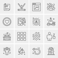 16 Business Universal Icons Vector Creative Icon Illustration to use in web and Mobile Related proje