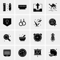 16 Universal Business Icons Vector Creative Icon Illustration to use in web and Mobile Related proje