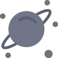 Planet Science Space  Flat Color Icon Vector icon banner Template