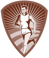 marathon atleet sport- loper schild png