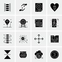 16 Universal Business Icons Vector Creative Icon Illustration to use in web and Mobile Related proje