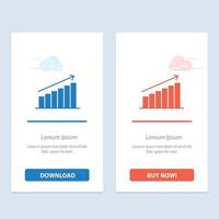 Analysis Chart Analytics Business Graph Market Statistics  Blue and Red Download and Buy Now web Wid vector