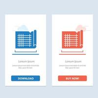 Construction Drafting House Map  Blue and Red Download and Buy Now web Widget Card Template vector