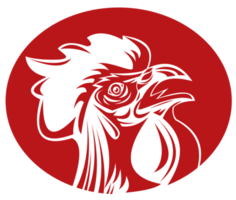 Rooster cockerel crowing png