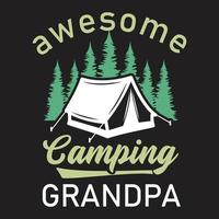 Camping creative new t shirt design vector for print on demand