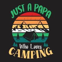 Camping creative new t shirt design vector for print on demand