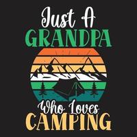 Camping creative new t shirt design vector for print on demand