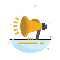 Speaker Loudspeaker Voice Announcement Abstract Flat Color Icon Template vector