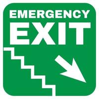 Signboard Emergency Exit vector