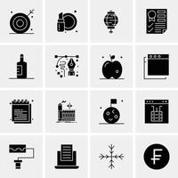 16 Universal Business Icons Vector Creative Icon Illustration to use in web and Mobile Related proje