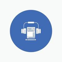 Music Audio Headphone Book vector