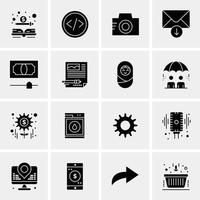 16 Universal Business Icons Vector Creative Icon Illustration to use in web and Mobile Related proje