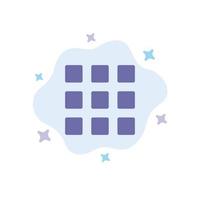 Web Grid Shape Squares Blue Icon on Abstract Cloud Background vector