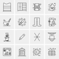 16 Business Universal Icons Vector Creative Icon Illustration to use in web and Mobile Related proje