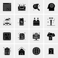 16 Universal Business Icons Vector Creative Icon Illustration to use in web and Mobile Related proje