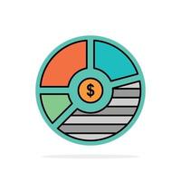 Chart Analysis Bar Business Graph Seo Statistics Abstract Circle Background Flat color Icon vector