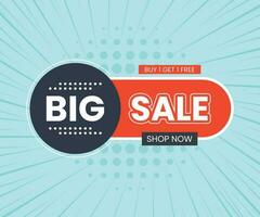 Big sale special offer with background vector