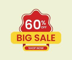 Big sale special offer in flat design vector