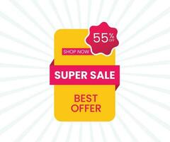 Super sale best offer vector icon