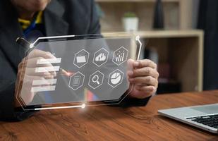 protecting online information systems via the Internet with encryption through protection against cyber theft. photo