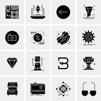 16 Business Universal Icons Vector Creative Icon Illustration to use in web and Mobile Related proje