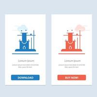 Like Science Space  Blue and Red Download and Buy Now web Widget Card Template vector