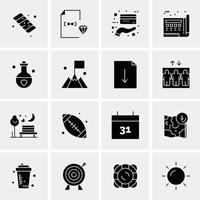 16 Universal Business Icons Vector Creative Icon Illustration to use in web and Mobile Related proje