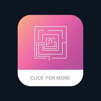 Business Idea Marketing Pertinent Puzzle Mobile App Button Android and IOS Glyph Version vector