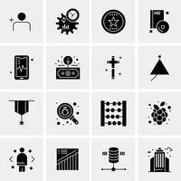 16 Business Universal Icons Vector Creative Icon Illustration to use in web and Mobile Related proje