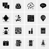 16 Business Universal Icons Vector Creative Icon Illustration to use in web and Mobile Related proje