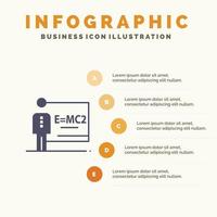 Classroom Class Teacher Room Infographics Presentation Template 5 Steps Presentation vector