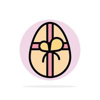 Gift Birthday Easter Abstract Circle Background Flat color Icon vector