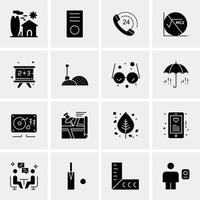 16 Universal Business Icons Vector Creative Icon Illustration to use in web and Mobile Related proje