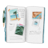 Watercolor elements story book women's journey png