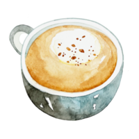 aquarell kaffee macchiato png