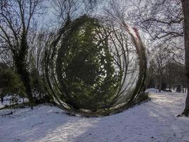 fondo de nieve de invierno de ilustración digital foto