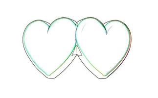 3D Rendering Romantic Heart Background photo