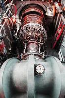 Gas turbine turbine generator with a turbocharger general plan in the module. photo