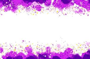 Abstract ultra violet purple grunge splash on white glowing background vector