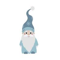 Sticker cute fairytale gnome vector