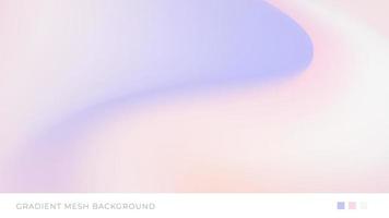 Minimalist Pastel Mesh Gradient Background with Fluid and Wave Style vector