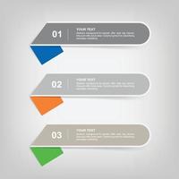 Banner paper tag for business template background. Vector. vector