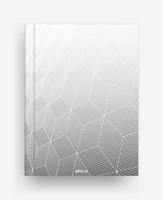 Magazine template with cover of halftone geometric background. Notebook template cover for background. Vector. vector