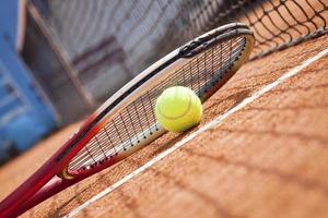 tennis. clay court. tennis ball. tennis tournament photo