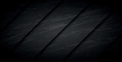 Black abstract textured grunge background wall with slanted stripes - Vector