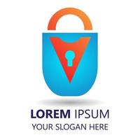 lock logo design template. lock illustration vector