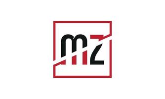 carta mz logo pro archivo vectorial vector