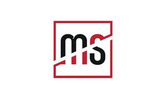 letter MS logo pro vector file pro Vector